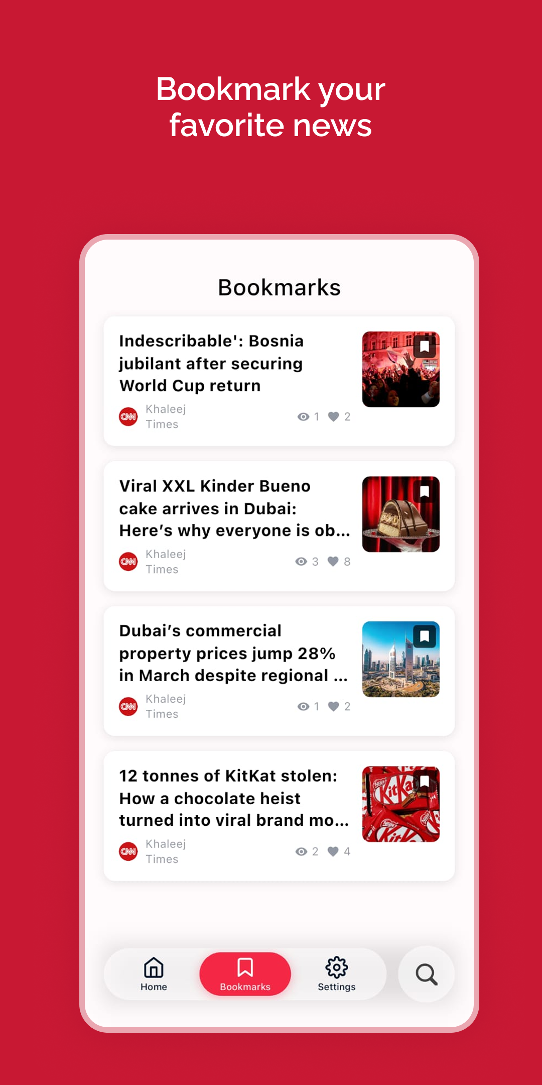 Save and Bookmark Articles