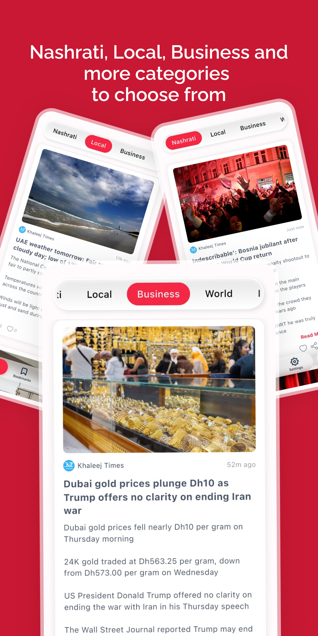 Nashra App News Feed