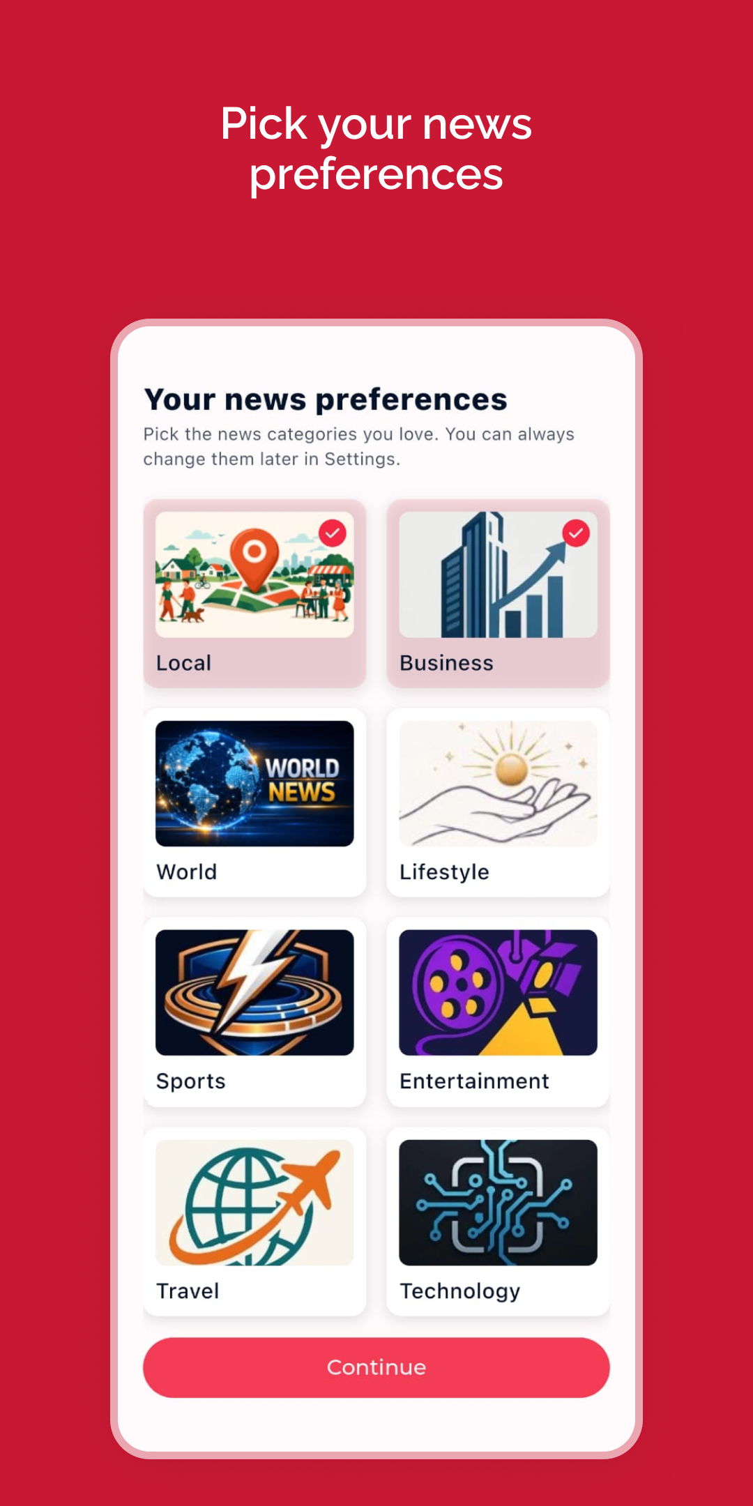 Customize Your News Preferences